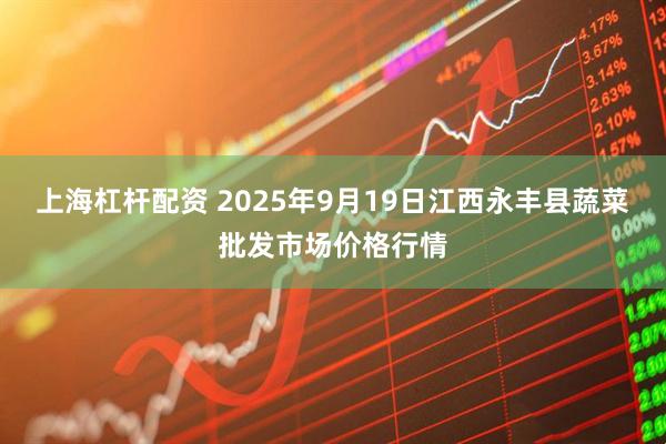上海杠杆配资 2025年9月19日江西永丰县蔬菜批发市场价格行情
