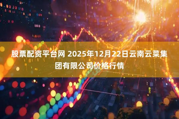股票配资平台网 2025年12月22日云南云菜集团有限公司价格行情